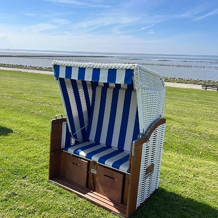 Fewo Schroeder - Bude 63A - Mit Strandkorb Am Meer - Inklusive Bettwaesche Und Handtuecher Westerdeichstrich Exteriör bild