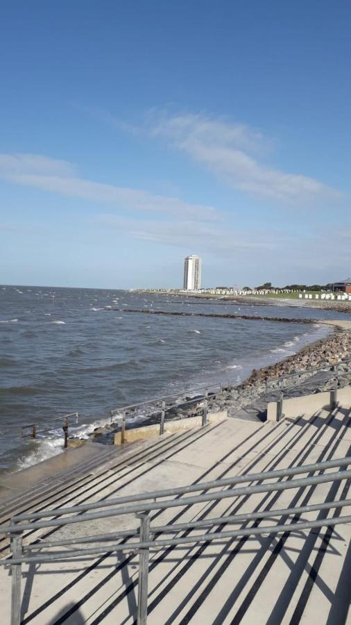 Fewo Schroeder - Bude 63A - Mit Strandkorb Am Meer - Inklusive Bettwaesche Und Handtuecher Westerdeichstrich Exteriör bild